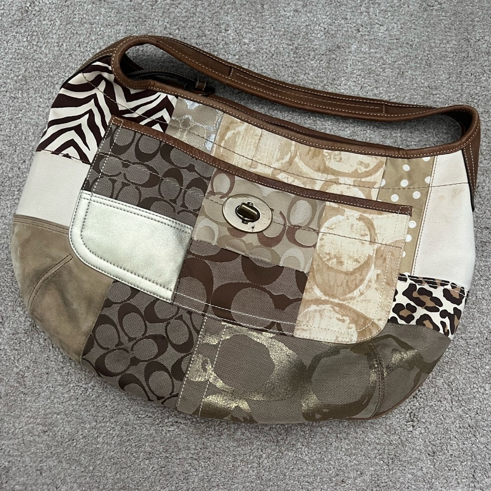 COACH Vintage Patchwork Shoulder Bag